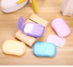 Paper Washing Hand Bath Clean Scented Slice Outdoor Travel Sheets Disposable Box Soap Portable Mini Paper Soap || paper soap strips for travelling hand wash || multicolor ||
