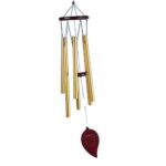 Wind Chimes For Outside, Wind Chimes Outdoor Deep Tone With 6 Metal Tubes And Hook, Memorial Wind Chimes Home Outdoor Decor For Garden, Patio, Yard, Silver