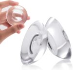 Wall Protector Rubber Stopper 6 Pcs Clear Round Door Knob Cover Self Adhesive Bumpers Guard From Doors Handle Door Stop Stick On Cabinet Furniture Corner Refrigerator Protectors