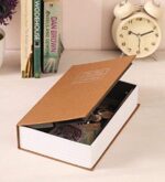 Metal Dictionary Book Secret Hidden Security Safe Lock Cash Money Jewellery Locker Storage Box (Multicolour, Small Size :18.0 x11.5 x 5.5 cm)