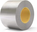 Waterproof Aluminum Butyl Tape Aluminum Foil Tape Butyl Rubber Adhesive Window Metal Roof Flashing Patching (10 cm x 5 meter)