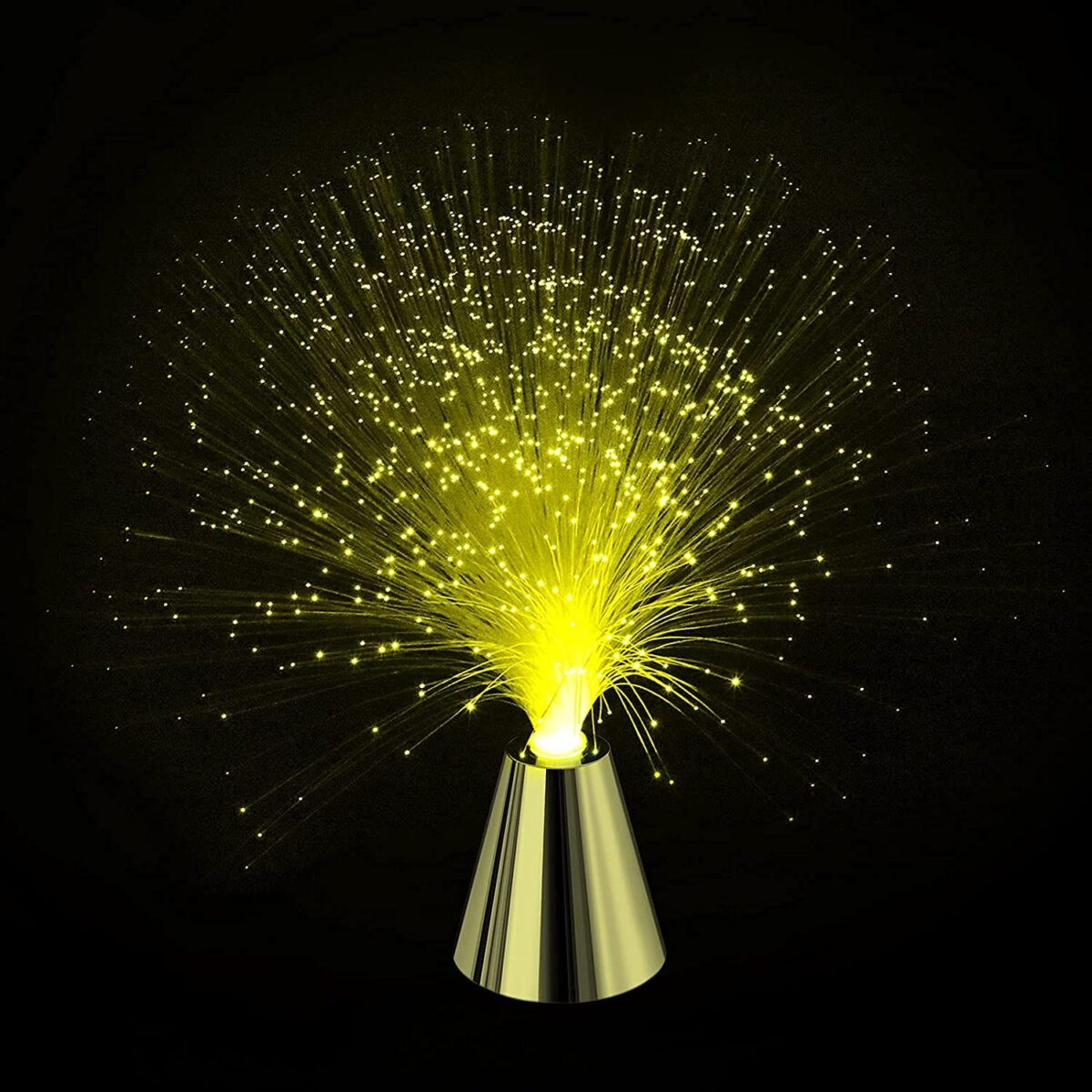 Fiber Optic Lamp Led Color Changing with Cone Base Beautiful Romantic LED Fiber Optic Nightlight Lamp Color Changing USB Optical Fiber Lamp with USB Cable Lamp for Wedding Christmas Party