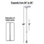 Walking Stick T Handle for Old Age People, Senior Citizens & Patients Men Women and Adults | Light Weight Height Adjustable Walking Cane