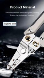 Wire Stripper and Cutter Pliers Tools For Electricians 6-in-1 Multifunctional Wire and Cable Stripping, Cutting, Winding, Crimping Precision Stainless Stee Hand Tool for Electrician Decrustation Tool