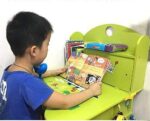 Unicorn Metal Adjustable Portable & Foldable Reading Book & Document Stand for Kids (Multicolor)