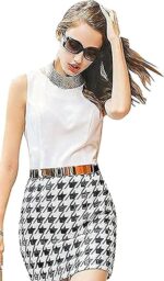 Womens Full Metal Sleek Mirror Plate Waistband Belt Chain Dress Decorated Skinny waist belt for women saree, dress and traditional cloth Adjustable Belt for Ladies