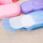 Paper Washing Hand Bath Clean Scented Slice Outdoor Travel Sheets Disposable Box Soap Portable Mini Paper Soap || paper soap strips for travelling hand wash || multicolor ||