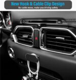 Universal Magnetic Flex Car Phone Holder,with Super Strong Magnet 360° Rotation Universal Dashboard Car Mount Cell Phone Cradle,Portable Mini Metal Car Phone Holder