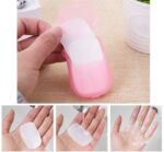Paper Washing Hand Bath Clean Scented Slice Outdoor Travel Sheets Disposable Box Soap Portable Mini Paper Soap || paper soap strips for travelling hand wash || multicolor ||