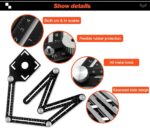 Six-Sided Aluminum Alloy Angle Measuring Tool/Universal Opening Locator/Universal Angularizer Ruler/Multi Function Template Tool