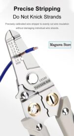 Wire Stripper and Cutter Pliers Tools For Electricians 6-in-1 Multifunctional Wire and Cable Stripping, Cutting, Winding, Crimping Precision Stainless Stee Hand Tool for Electrician Decrustation Tool