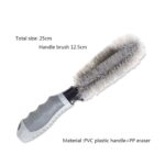 Tyre Cleaner Brush Car Cleaning Brush for Rim Cleaning Liquid Nylon Bristles Car Microfiber Duster Perfect for Tire Rubber Car Accessories – Used with Tyre Puncture Kit (Car Wheel Hum Cleaner Brush)