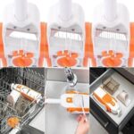 Stainless Steel Adjustable Slicer with Spring Slicer Safety Holder Ideal Mandoline for Multipurpose Vegetable Cutter Grater Ideal for Potato, Onion, Carrots