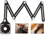 Six-Sided Aluminum Alloy Angle Measuring Tool/Universal Opening Locator/Universal Angularizer Ruler/Multi Function Template Tool