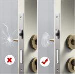 Wall Protector Rubber Stopper 6 Pcs Clear Round Door Knob Cover Self Adhesive Bumpers Guard From Doors Handle Door Stop Stick On Cabinet Furniture Corner Refrigerator Protectors