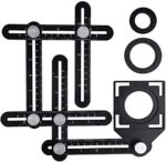 Six-Sided Aluminum Alloy Angle Measuring Tool/Universal Opening Locator/Universal Angularizer Ruler/Multi Function Template Tool