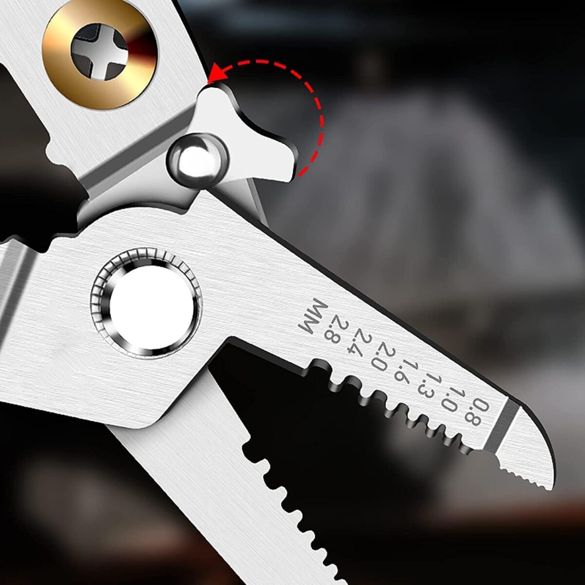 Wire Stripper and Cutter Pliers Tools For Electricians 6-in-1 Multifunctional Wire and Cable Stripping, Cutting, Winding, Crimping Precision Stainless Stee Hand Tool for Electrician Decrustation Tool