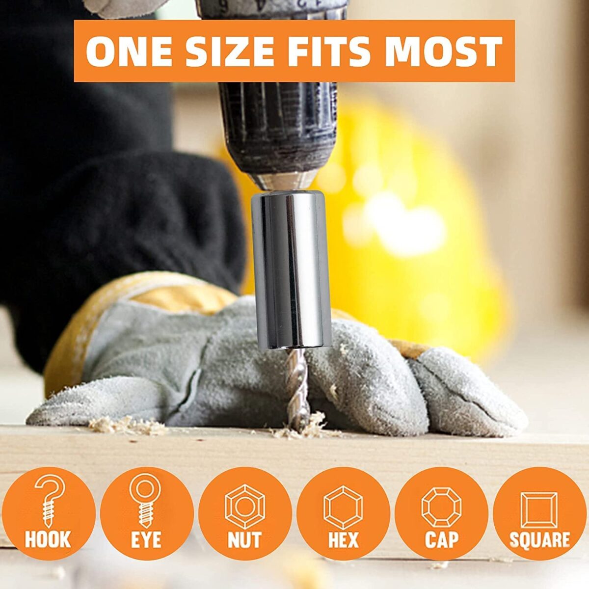 Universal Wrench Socket Tools Multi-Size in One Self Adjustable for Regularity or Irregularity Screw Improvement & Joint for Electric Drill, Flat, Fixed Square and Hex