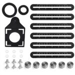 Six-Sided Aluminum Alloy Angle Measuring Tool/Universal Opening Locator/Universal Angularizer Ruler/Multi Function Template Tool