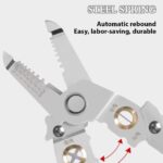 Wire Stripper and Cutter Pliers Tools For Electricians 6-in-1 Multifunctional Wire and Cable Stripping, Cutting, Winding, Crimping Precision Stainless Stee Hand Tool for Electrician Decrustation Tool