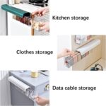 Plastic Quirk Drawer 6 Grid Organizer|Fancy Drawer 6 Cell Drawer Underwear Box|Wall Mounted Transparent Storage Box|Organizer For Wardrob Socks Organizer,Data Cable,Spices Organization
