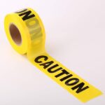 Yellow Caution Tape 3 Inch x 1000 Feet Tape Construction Tape Waterproof Safety Tape Warning Tape, Resistant Construction Caution Tape Roll for Danger Hazardous Area Party Decor