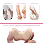 Heel Cushion Pads Soft Shoe Inserts Self-Adhesive Foot Care Protector Grips Liners Loose Shoes With Foam Material For Foot Care (Multi-color, 1 pair)