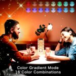 Crystal Rose Diamond Lamp for Bedroom - Transparent Lamp for Bedroom, 16 Color Changing LED Night Lights USB Remote & Touch Control Night Lamp | Touch Controle | 16 Color LED Light