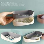 Soap Case|Leakproof Soap Box Case Holder|Plastic Kitchen Sink Self Draining Soap