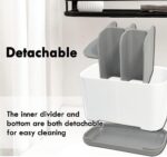 Easy-Store Toothbrush Caddy, Bathroom Toothbrush Toothpaste Tube Holders Organizer Container Stand Storage Box (Multicolor,Pack of 1)
