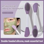 Silicone Face Mask Brush, Facial Mask Applicator, Makeup Removel Scrubber, Lips Face Cleansing Exfoliating Brush And Body Butter Applicator (1pcs)