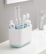 Easy-Store Toothbrush Caddy, Bathroom Toothbrush Toothpaste Tube Holders Organizer Container Stand Storage Box (Multicolor,Pack of 1)