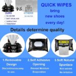 Shoe Wipes Sneaker Wipes (1 Pack of 80 Pcs) Instant Sneaker Cleaner Shoe Cleaning Wipes Sneaker Wipes for Shoes Quick Remove Dirt Stain Shoe Cleaner Wipes Shoe Wipes for Sneakers Cleaning Kit