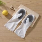 Magic Silicone Dish Washing Gloves, Heat Resistant, Glove Scrubber Pad, Reusable Cleaning Gloves for Kitchen-silicone, Dish washing Gloves with Wash Scrubber