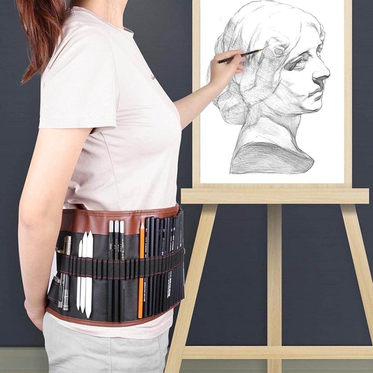Pencil Set, Professional Drawing Pencils and Sketch Kit Includes Graphite Pencils, Charcoal Pencils, Paper Erasable Pen, Craft Knife 29pcs Total for Beginners Artist
