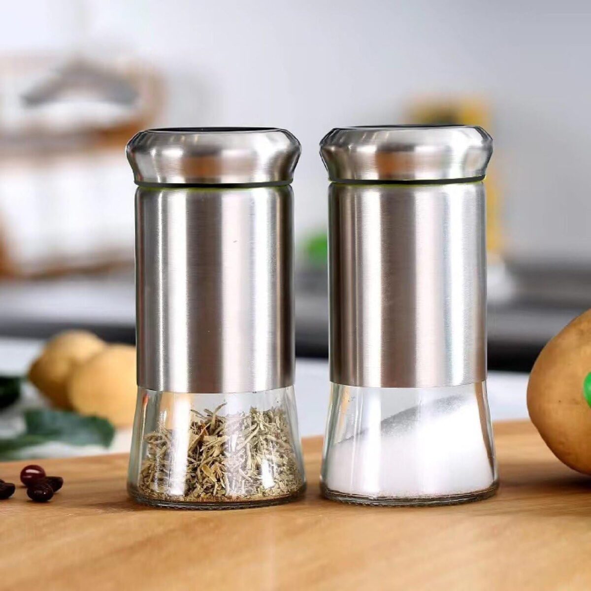 Seasoning Spice Bottle | Salt/Pepper/Cumin Powder Masala Storage Dispenser | Perfect for Kitchen/Dining Table/Restaurant | Seasoning Spices Sprinkler Bottle (Pack of 1)(200ml)