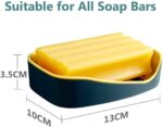 Soap Case|Leakproof Soap Box Case Holder|Plastic Kitchen Sink Self Draining Soap