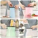 Silicone Storage Bag,Ultra-Thick Reusable Silicone Food Bag,Silicone Bags for Food Storage Freezer,Versatile Silicone Bags for Vegetable,Liquid,Snack,Meat,Sandwich (Pack of 1)