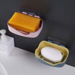 Soap Case|Leakproof Soap Box Case Holder|Plastic Kitchen Sink Self Draining Soap