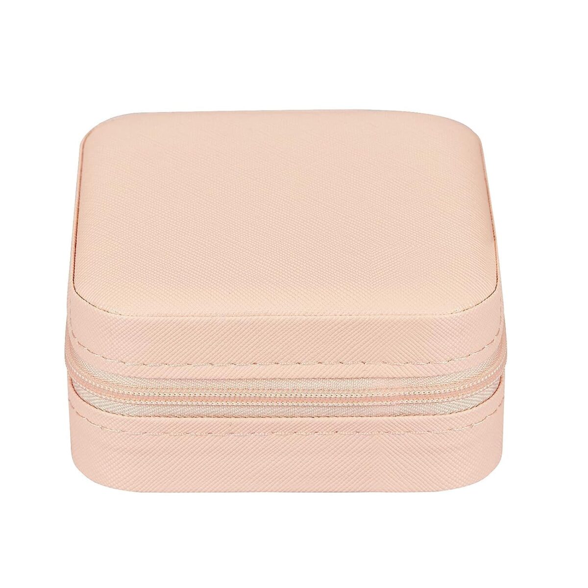 Portable PU Leather Small Travel Jewelry Organizer Storage Box for Women Travel Ring, Pendant, Earring, Necklace