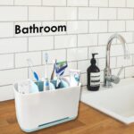 Easy-Store Toothbrush Caddy, Bathroom Toothbrush Toothpaste Tube Holders Organizer Container Stand Storage Box (Multicolor,Pack of 1)