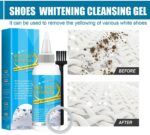 Shoes Cleaner for White Shoes, Sneakers, Leather Shoes, Suede, Tennis shoe cleaner, Shoes Whitening Cleansing Gel Shoe, Fast Acting Cleaner, Foaming Stain Remover for Shoes